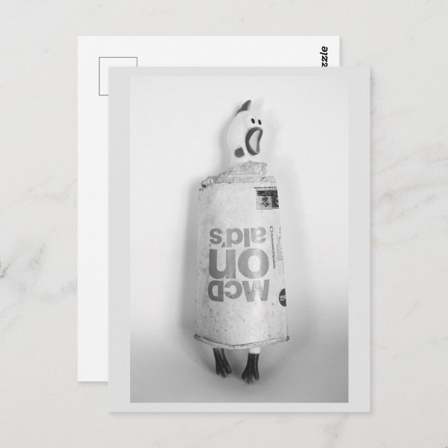 Cartes postales en caoutchouc recyclé (Devant / Derrière)