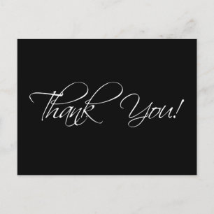 Cartes postales en Merci Mariage noir et blanc