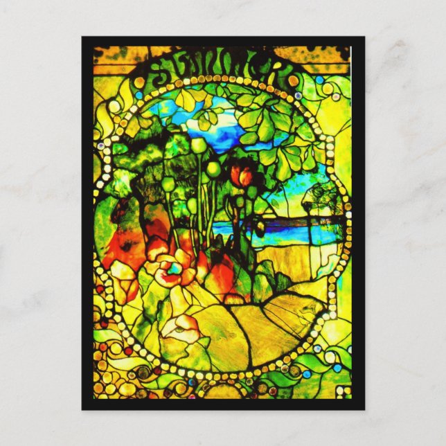 Cartes postales en verre-Tiffany 3 (Devant)