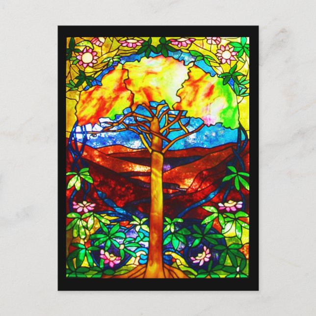 Cartes postales en verre-Tiffany 5 (Devant)