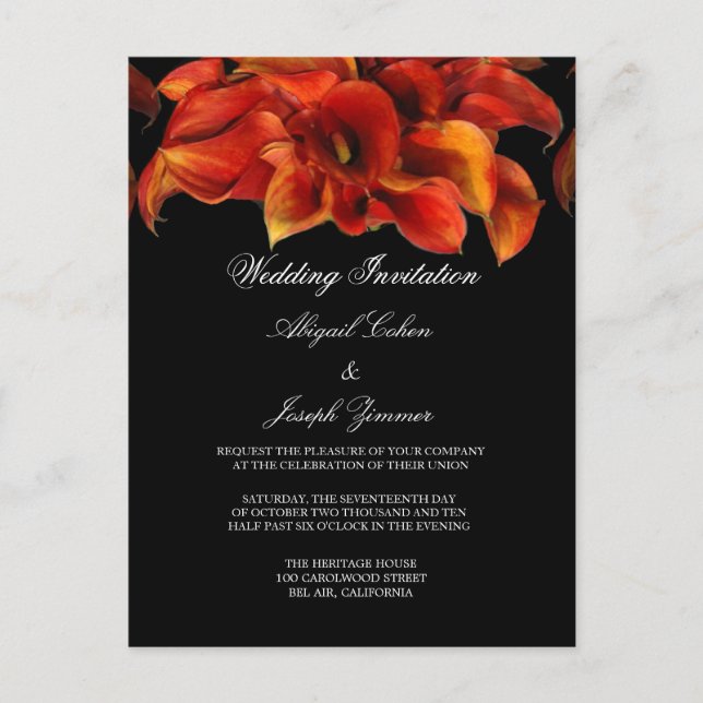 Cartes postales faire-part de mariage (Devant)