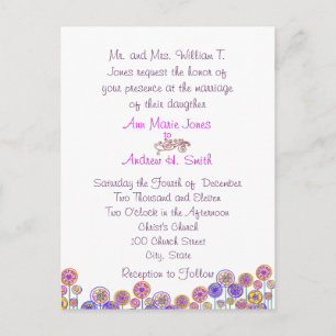 Cartes postales Faire-part de mariage bon marché
