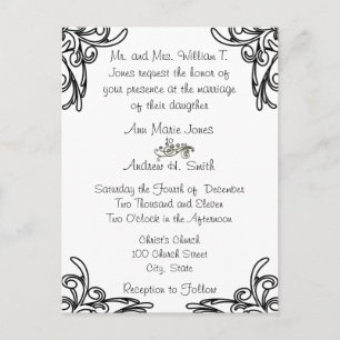 Cartes postales Faire-part de mariage bon marché