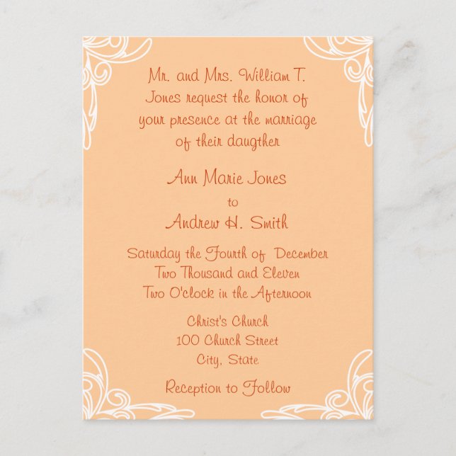 Cartes postales Faire-part de mariage bon marché (Devant)