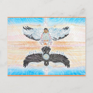 Cartes postales Fairy Femme Crow