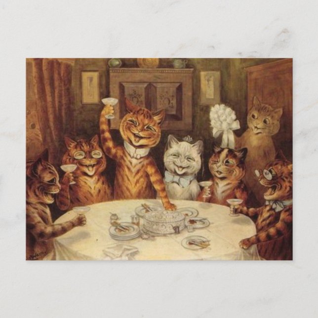 Cartes postales FÊTE DE CHATS LOUIS WAIN (Devant)