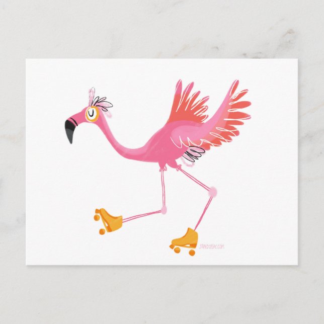 Cartes postales Flamant rose (Devant)