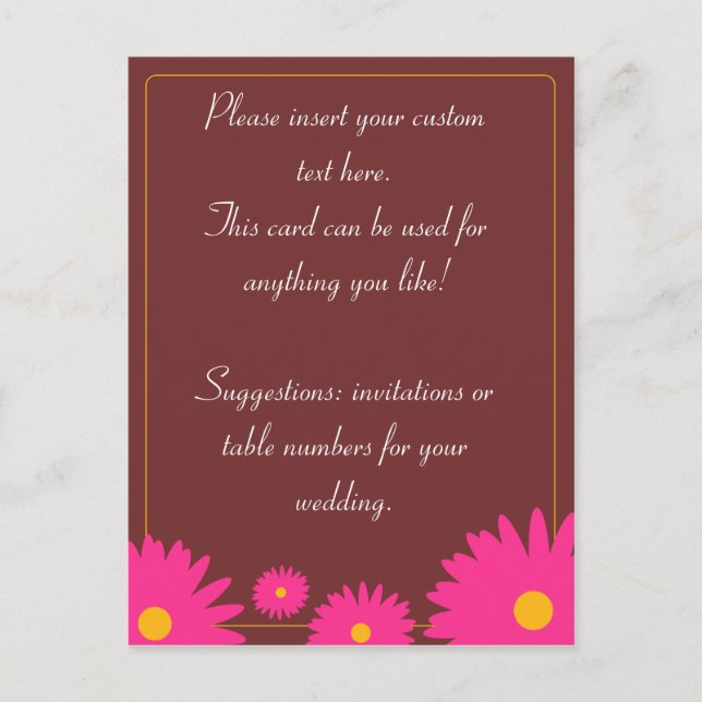 Cartes postales Fleurs printanières (Devant)