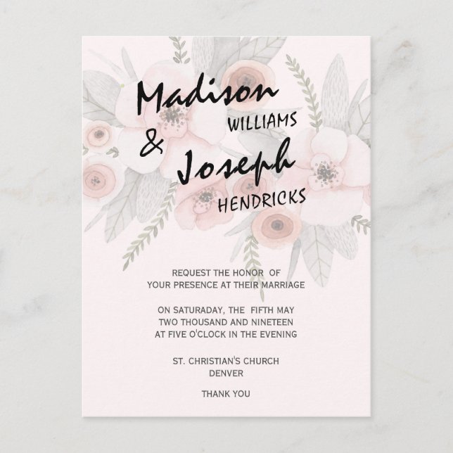 Cartes postales florales (Devant)