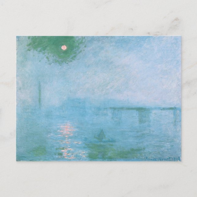 Cartes postales Fog on the Thames (par Claude Mone (Devant)