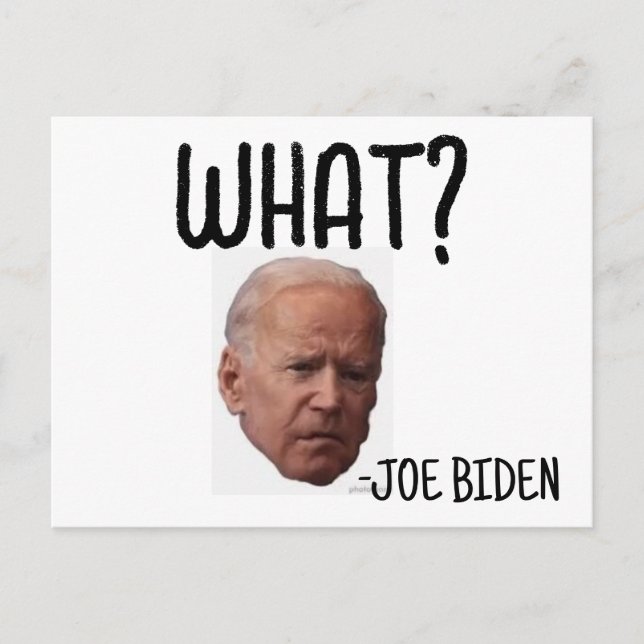 CARTES POSTALES FUNNY JOE BIDEN (Devant)
