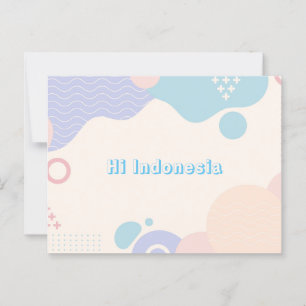 Cartes postales G6 Salut Indonésie