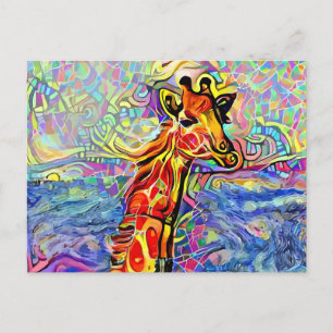 Cartes postales GIRAFFE ART