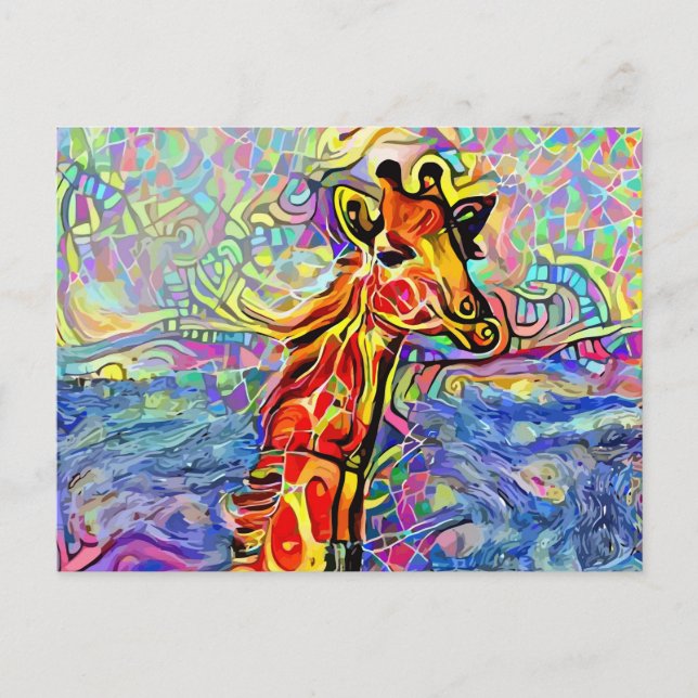 Cartes postales GIRAFFE ART (Devant)