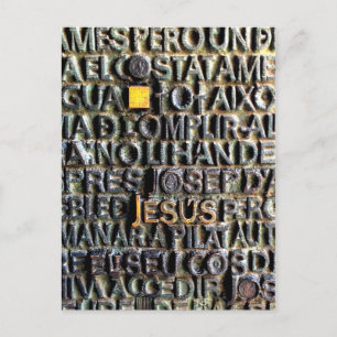 Cartes postales gravées de Jésus