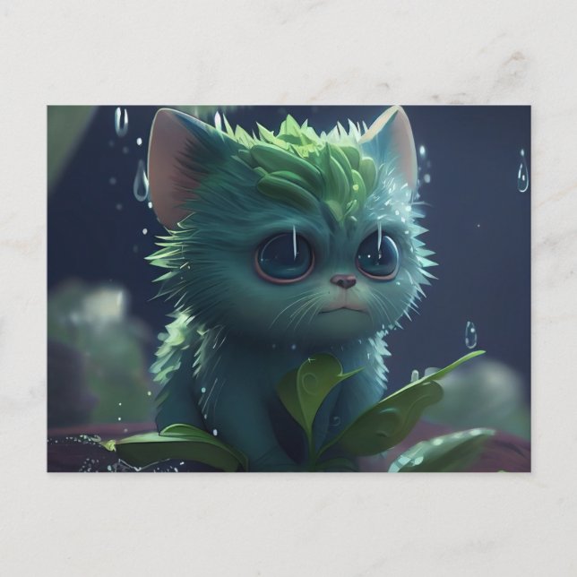 Cartes Postales Green Cats (Devant)