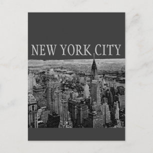 Cartes postales Gris New York City Panorama