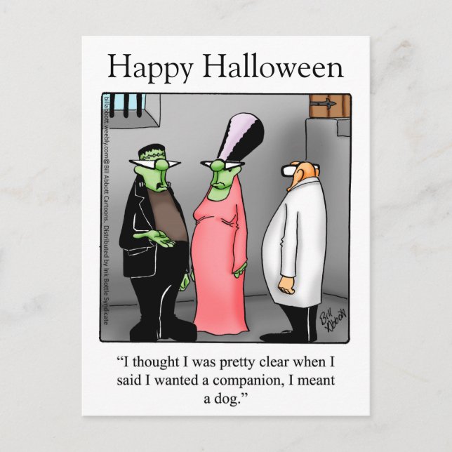 Cartes Postales Humour Halloween "Spectickles" (Devant)