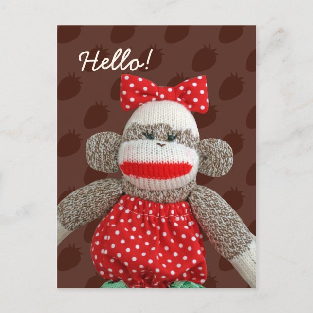 Cartes postales Ichigo Sock Monkey (Devant)
