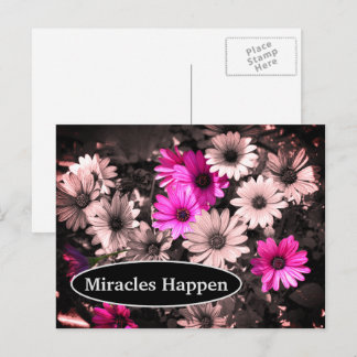 Cartes postales inspirantes de miracles qui se pro
