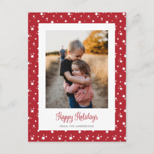 Cartes postales Jours fériés photo sur mesure Red