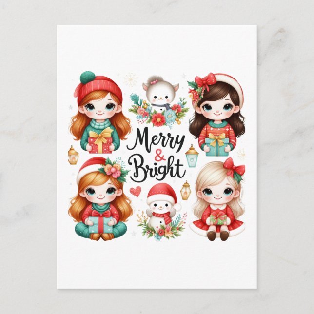 Cartes postales Joyeuses et brillantes (Devant)