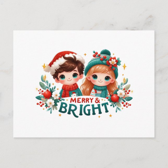 Cartes postales Joyeuses et brillantes (Devant)