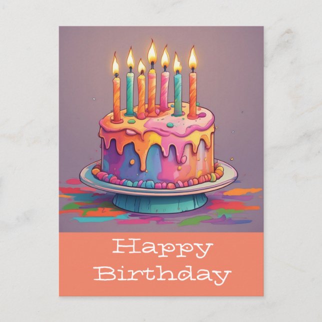 Cartes postales joyeux anniversaire (Devant)