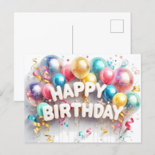 Cartes postales joyeux anniversaire, en gros, abor
