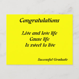 Cartes postales licenciées réussies de félicitatio