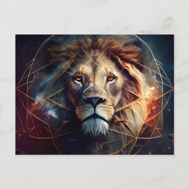 Cartes Postales Lion Zodiac (Devant)