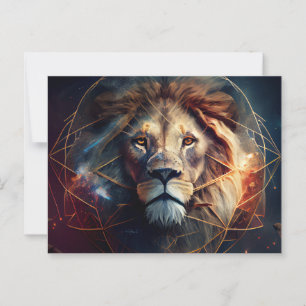 Cartes Postales Lion Zodiac