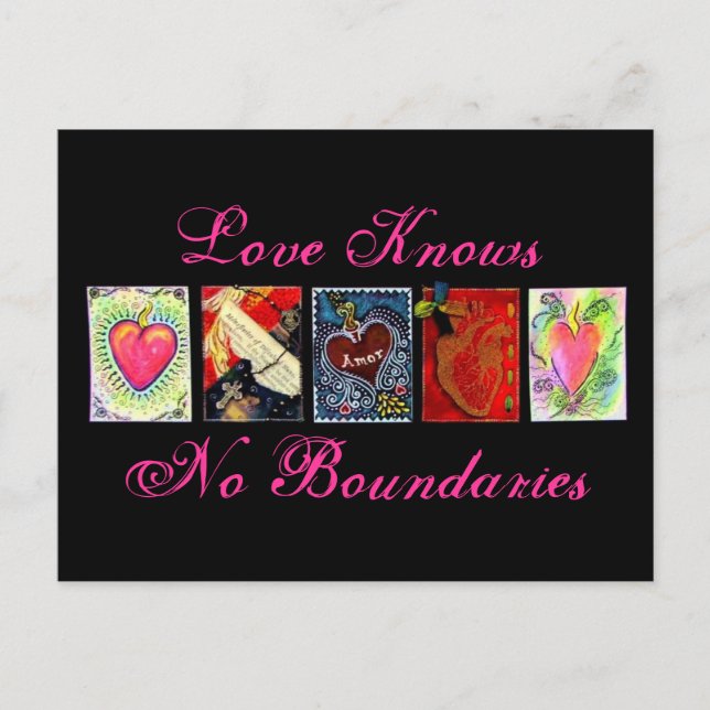 Cartes postales "Love Knove No Boundaries" (Devant)