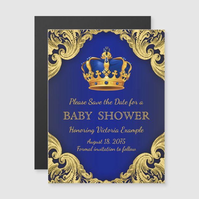 Cartes Postales Magnets Prince Enregistrez la Date (Devant / Derrière)