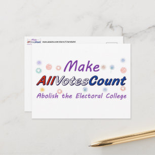 Cartes postales Make All Votes Count