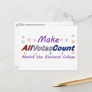Cartes postales Make All Votes Count