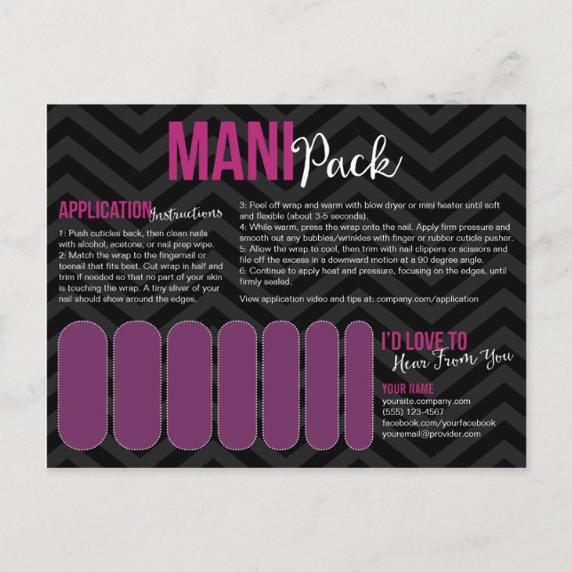 Cartes postales Mani Pack (Devant)