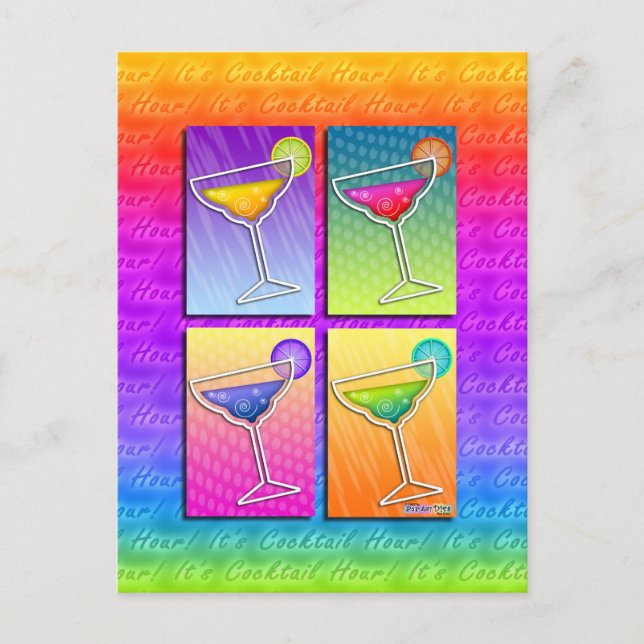 Cartes postales - Margaritas Pop Art (Devant)