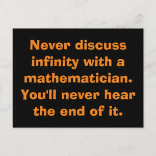 Cartes postales Math Infinity