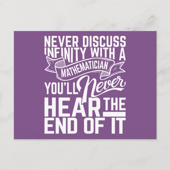 Cartes postales Math Infinity (Devant)