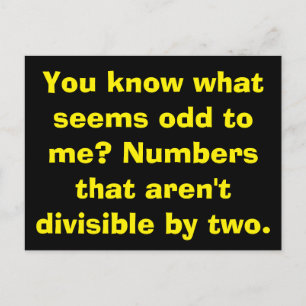 Cartes postales Math Odd