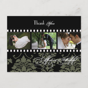 Cartes postales Merci mariage insérez vos photos