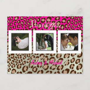 Cartes postales Merci mariage insérez vos photos