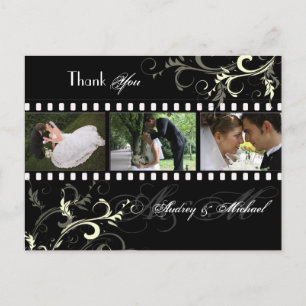 Cartes postales Merci mariage insérez vos photos