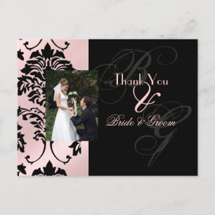 Cartes postales Merci mariage insérez votre photo