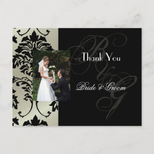 Cartes postales Merci mariage insérez votre photo