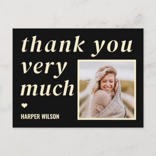 Cartes postales Merci photo Heart Words