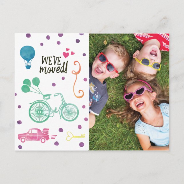 Cartes postales mignonnes de Faire-part mobiles av (Devant)