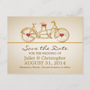 Cartes postales mignonnes de vélo pour sauvegarder