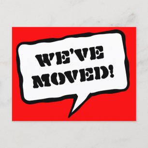 Cartes postales mobiles de bulle de la parole pour